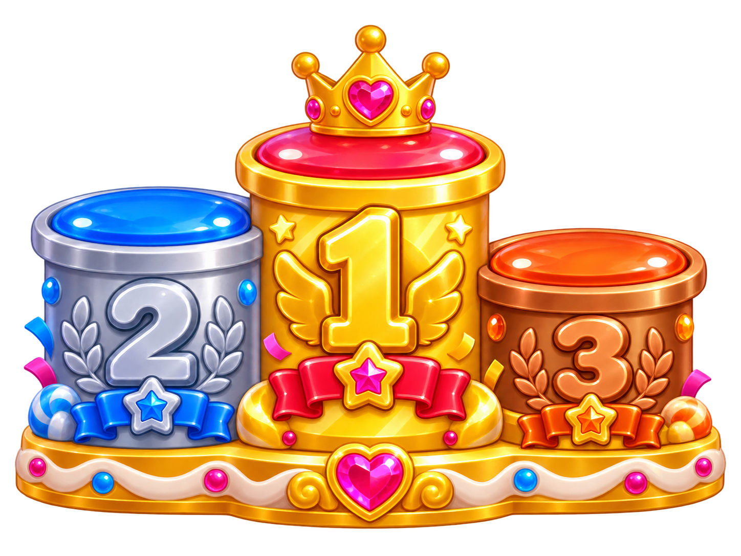 Podio 1, 2 y 3